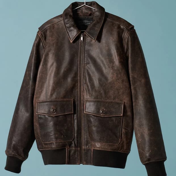 새상품)리바이스 클레이튼 레더 자켓 S사이즈