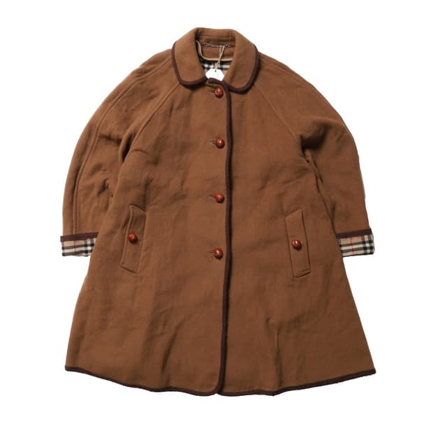 버버리 Burberrys Single Wool Coat 