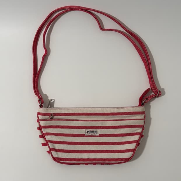 Stripe Canvas Mini SHholder Bag