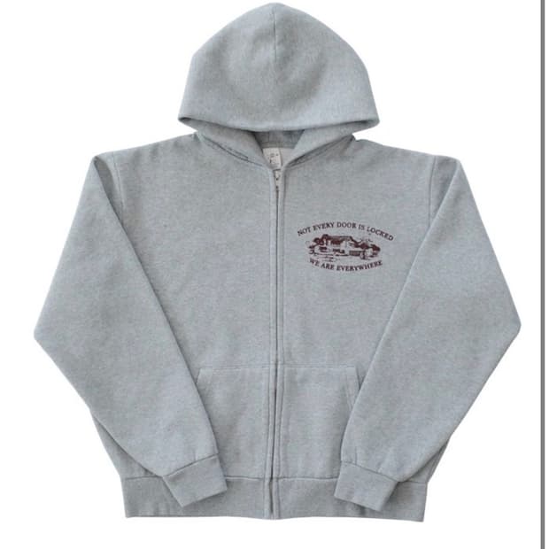 컬렉트피시스 후드집업 멜란지 그레이