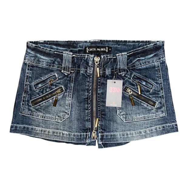 CECIL McBEE 세실맥비 투웨이 데님 스커트팬츠 펑크y2k갸루