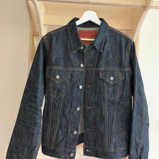 리얼맥코이 004J 3세대 데님 자켓 38사이즈