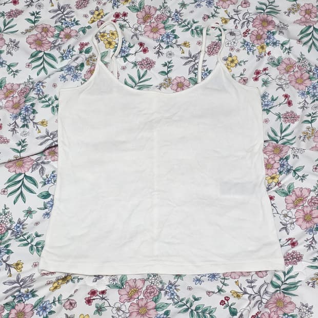 서비스**바나나리퍼블릭) 빈티지 화이트 나시 슬리브리스