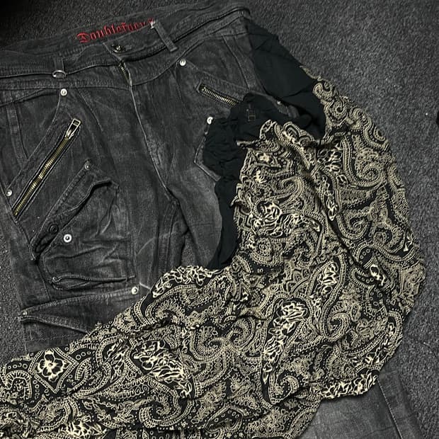 "Christian Dior"..Gothic Punk Scarf