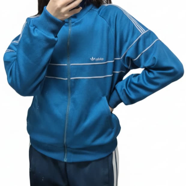 일본 아디다스x데상트 서독 져지/빈티지 80's 트랙탑