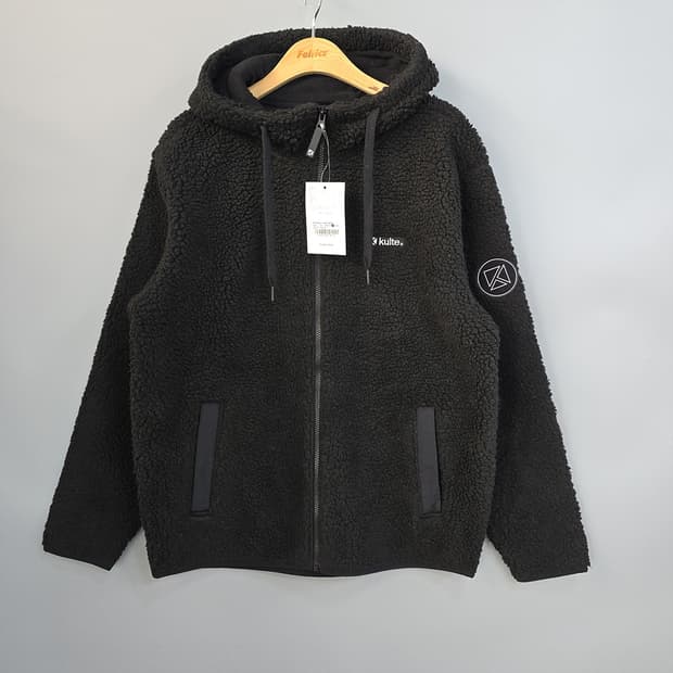 새제품)쿨트(Kulte) 셰르파 후드 집업 블랙 L