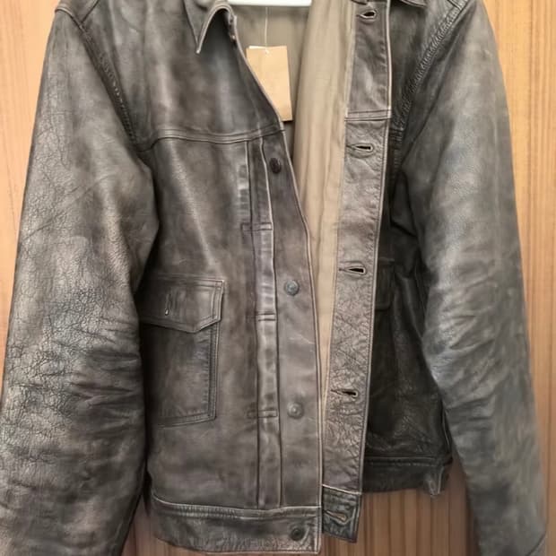 rrl 버팔로 가죽자켓 xxl