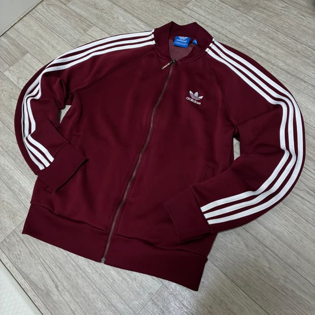 아디다스 슈퍼스타 트랙탑 버건디 (유니크) 105