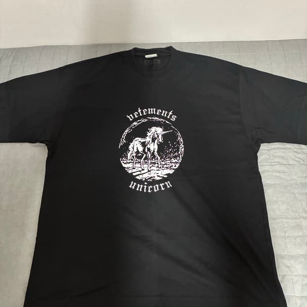 [M] 베트멍 더블 유니콘 반팔 티셔츠 블랙