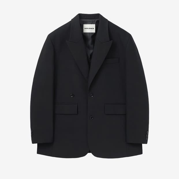 인사일런스 울 오버사이즈 드랍 블레이저