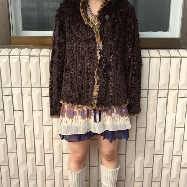Reversible fur jacket