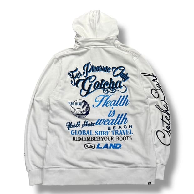 Gotcha 펑크 자수 후드집업