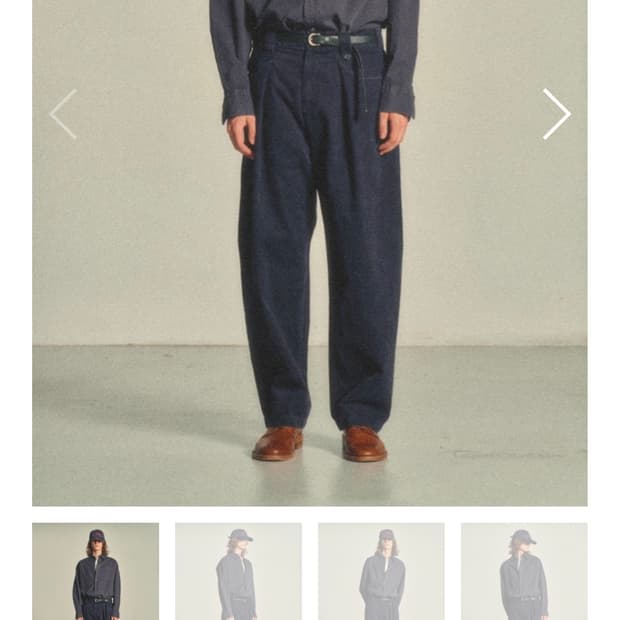 [XL] 아트이프액츠 포켓 온 턱 팬츠 다크네이비