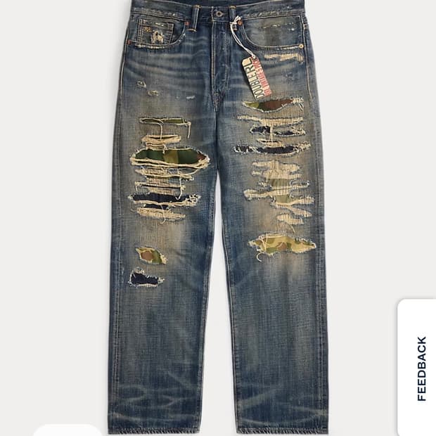 rrl 더블알엘 빈티지파이브포켓 애버리진