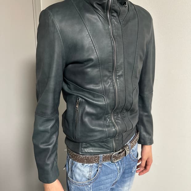 솔리드옴므 우영미 가죽자켓 양가죽