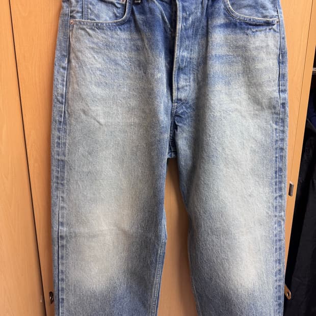 24fw 오라리 페이디드 헤비 와이드 데님