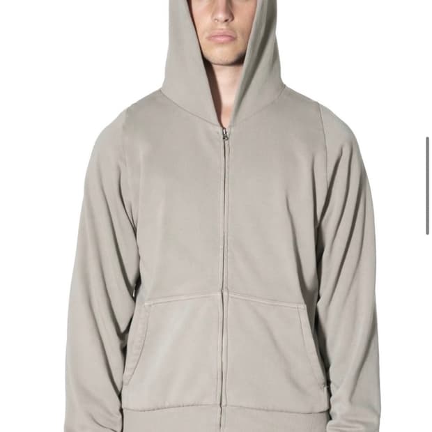 이지갭 후드 집업 라이트그레이