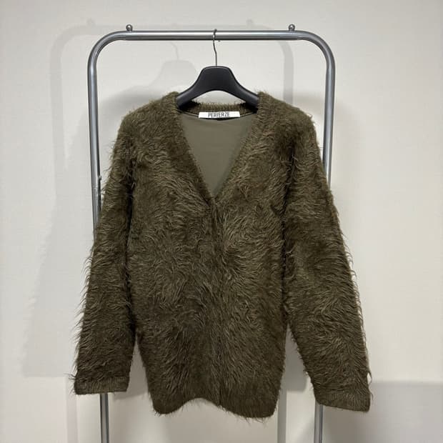 F) perverze 퍼버즈 웨이브 크러쉬 니트 가디건