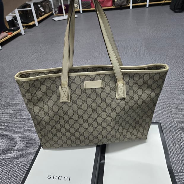 [특가][정품] 구찌 시그니처 라지 토트백