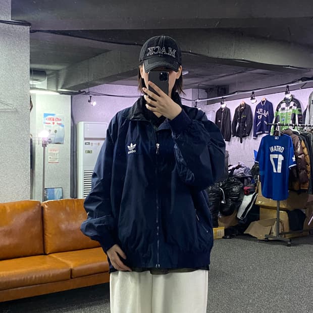 아디다스 90s 배색 바람막이 B3014