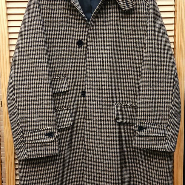 유니폼브릿지 남성체크 발마칸코트