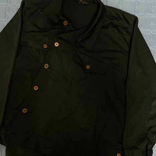 꼼데가르송 옴므 플러스 비대칭 트러커 자켓 M