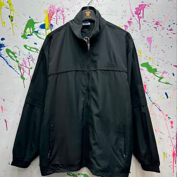 90s 빈티지 아디다스 올드스쿨 메쉬 윈드브레이커 바람막이 2XL