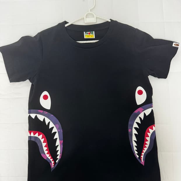 BAPE 베이프 샤크 반팔티 블랙 S
