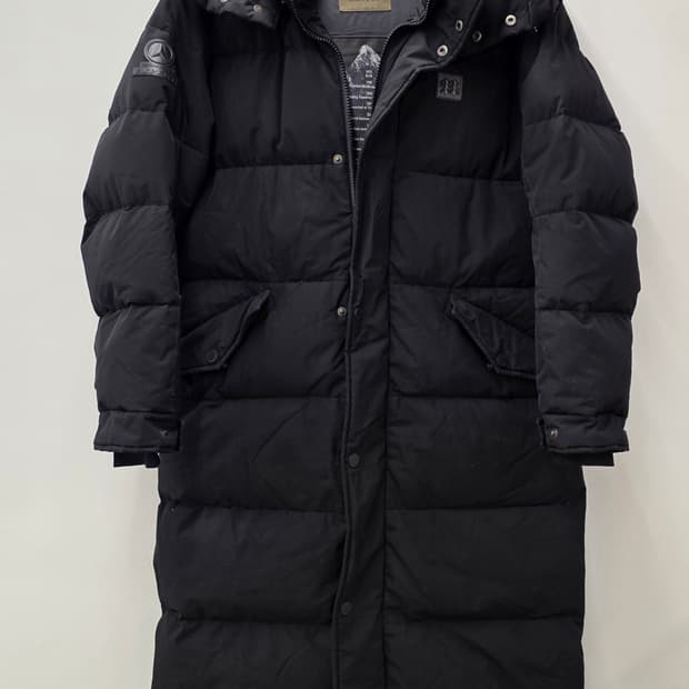 코오롱스포츠 45주년 기념 여성 구스다운 롱패딩.  싸이즈 90