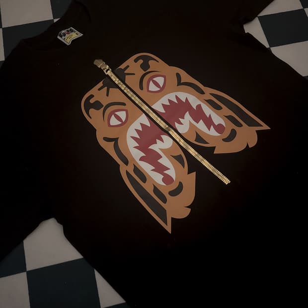 베이프 타이거 반팔 티셔츠