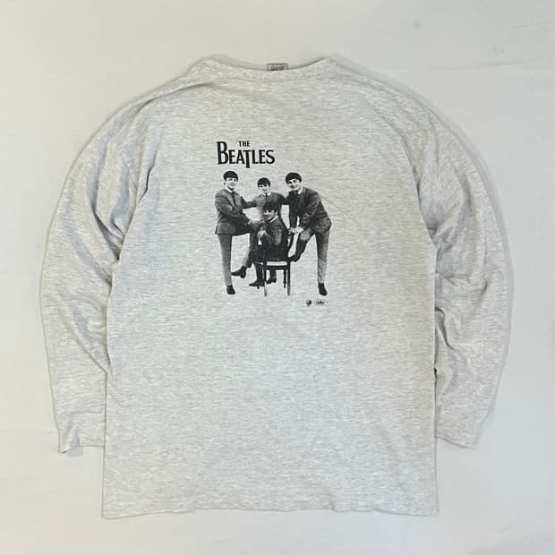 90s 비틀즈 빈티지 헨리넥 롱슬리브 밴드티