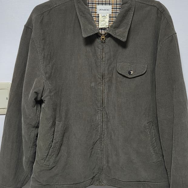 [L] 카키스 코듀로이 스윙자켓 세이지