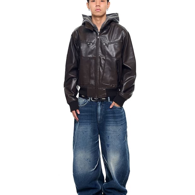 아캄 레더자켓 1size