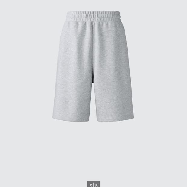 유니클로c스웨트와이드쇼트팬츠