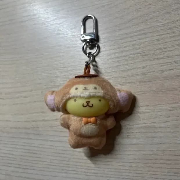 희귀매물) 산리오 치비토모 동물 원숭이 폼폼푸린 키링