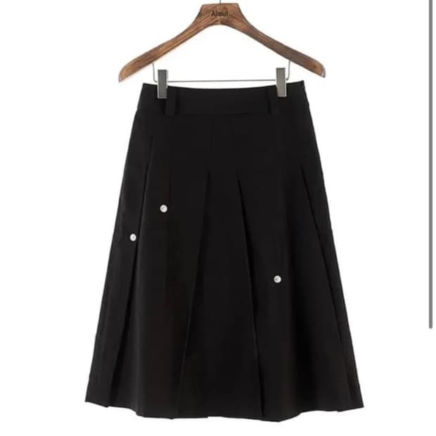aieul tapered skirt black