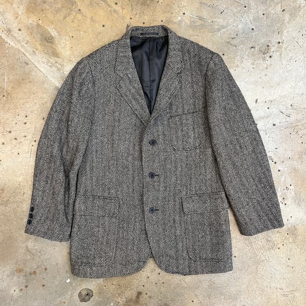 J.press 해리스트위드 헤링본 트위드 자켓