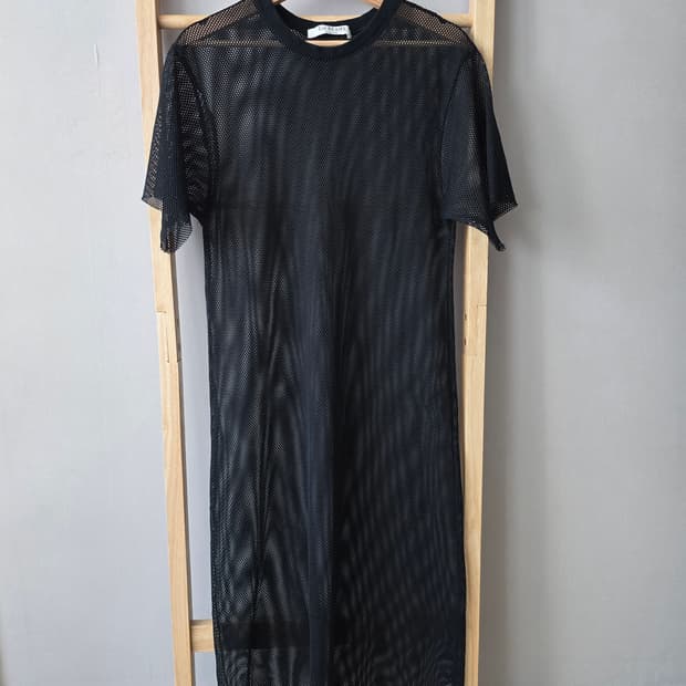 Ray BEAMS Mesh Layered Dress