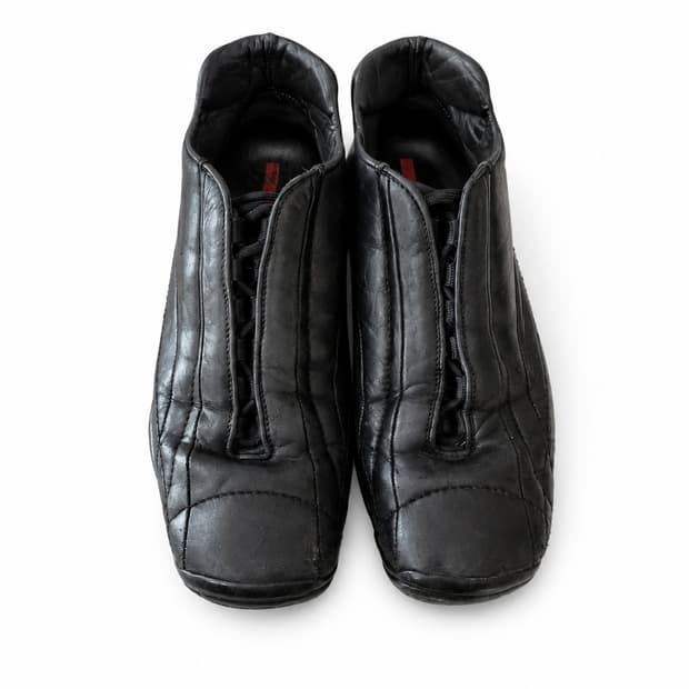 Prada sports leather sneakers UK7