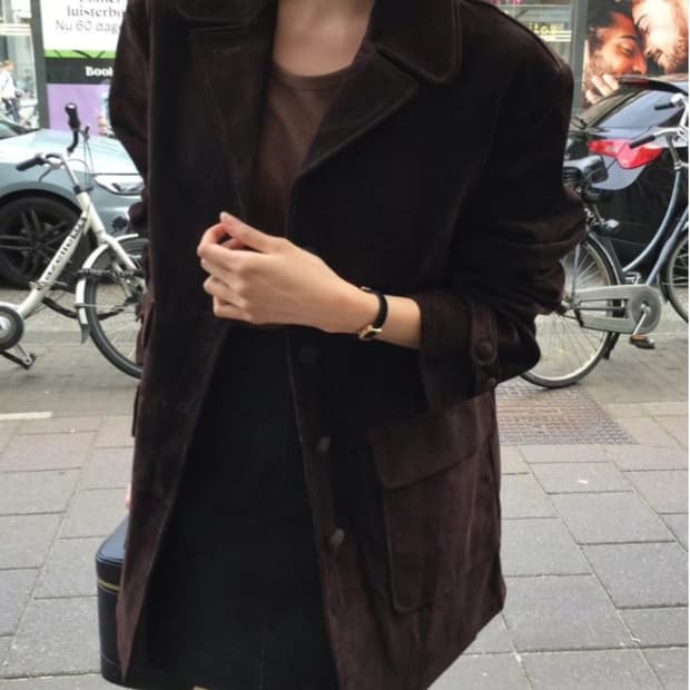 Overtake 오버테이크 스웨이드 자켓 새상품