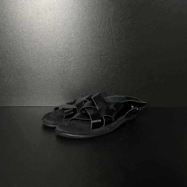 [255] 아일랜드 슬리퍼 백 스트랩 가죽 샌들