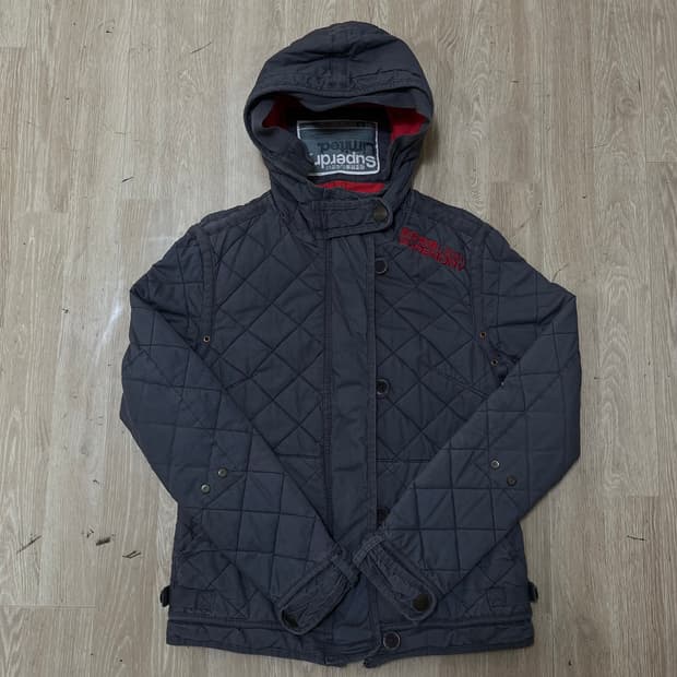 수퍼드라이 재팬 Superdry 여성 리미티드 후드 퀼팅자켓 M(95)