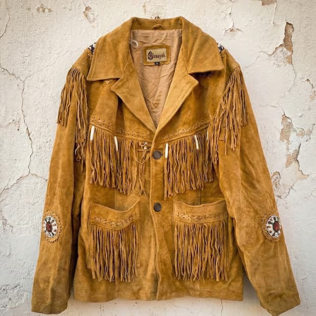 리얼 웨스턴 클래식(Classyak) 스웨이드 프린지 자켓