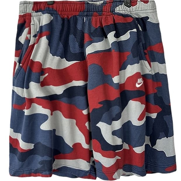[XL] NIKE 나이키 카모플라주 밴딩 스웻쇼츠 반바지