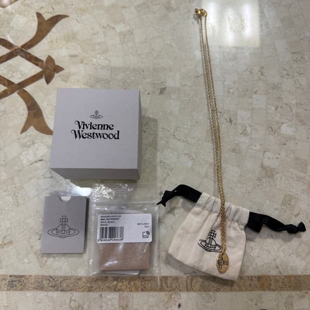 비비안웨스트우드 금장 투웨이 목걸이
