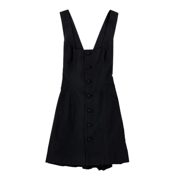 Cross Back Apron Dress/ Os