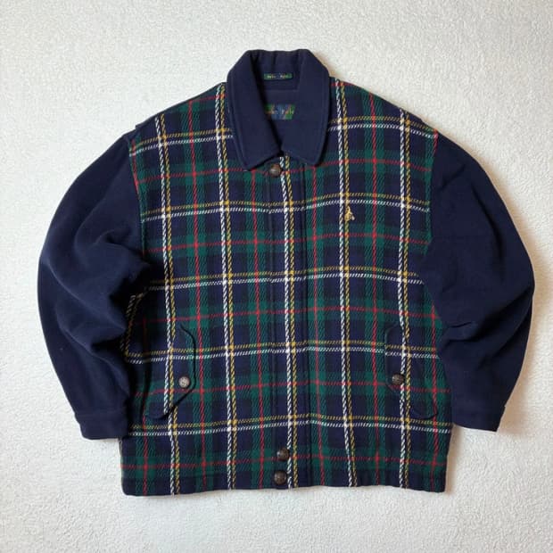 빈폴 90's G-9 헤링턴 울 체크 자켓 PN6385