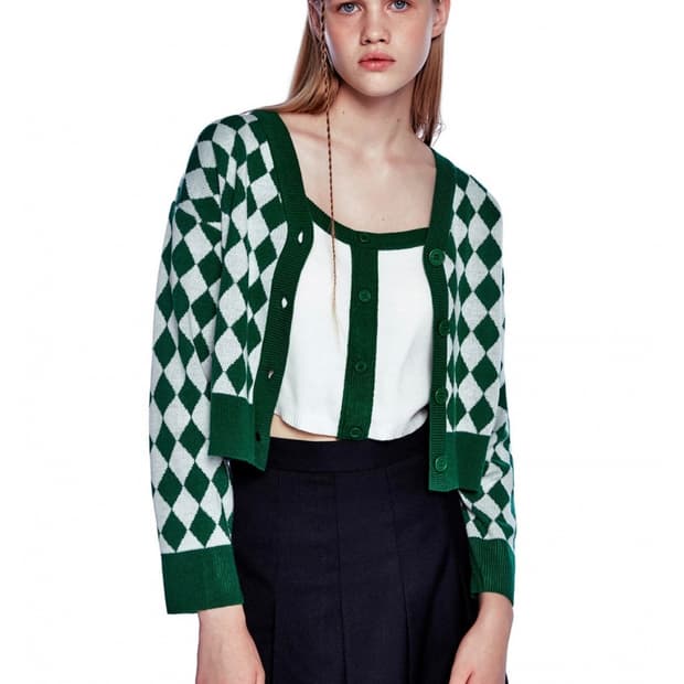 oioi 오아이오아이 컬렉션 다이아몬드 가디건 세트