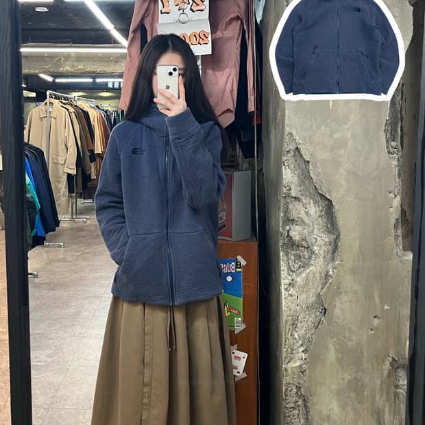 노스페이스 후드집업 네이비 L #csz2957