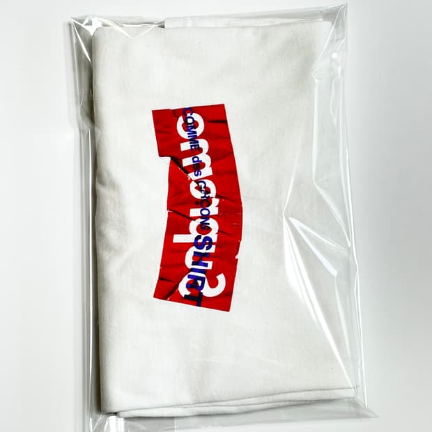 [정품] 슈프림 x 꼼데가르송 반팔 L